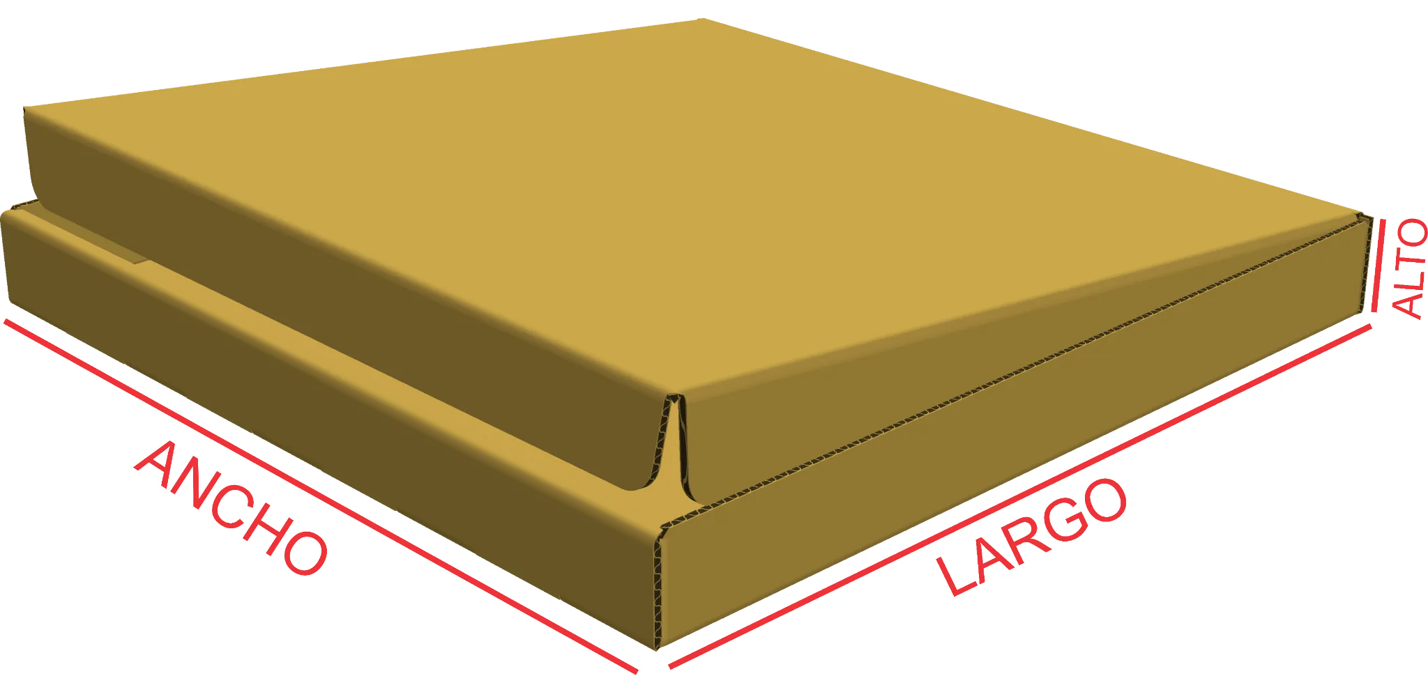 Caja Pizza en cartón corrugado